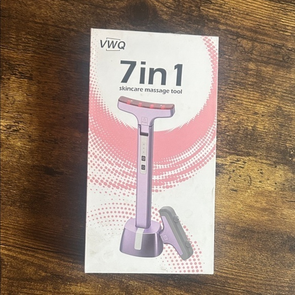 VWQ 7 In 1 LED Face Massaging Red Light Therapy Tool
New In Box